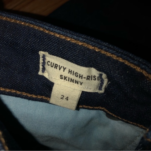 Madewell high-rise dark blue curvy high rise skinny jeans- size 24 - Picture 10 of 11